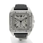 Image 1 of Cartier Santos 100 XL Chronograph 2740; Automatic watch with diamonds