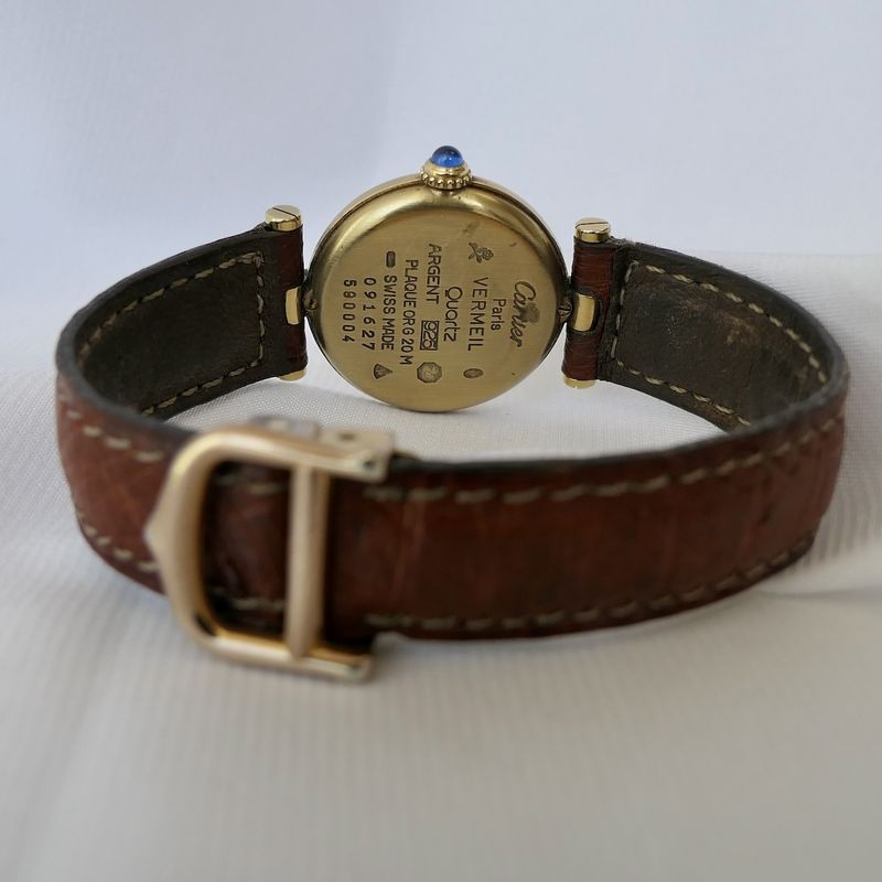 Image 16 of Cartier Vermeil; Ladies watch
