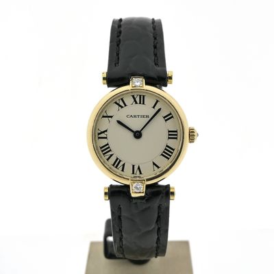 Image 1 of Cartier 'Must de Vendôme' 890004; 18k gold women's watch with diamonds