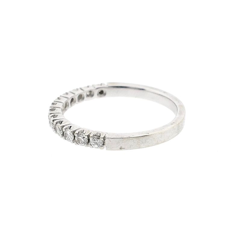 Image 7 of White Gold Ring with Diamonds; 0.48 ct.