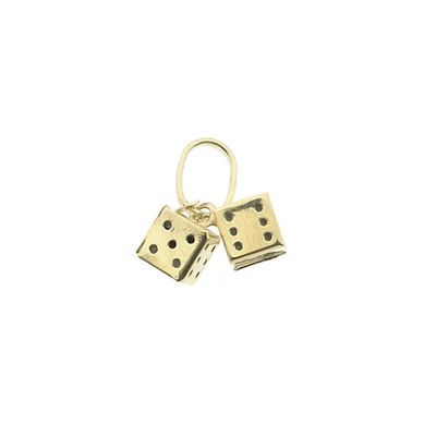 Image 1 of 9 carat pendant/charm of two dice