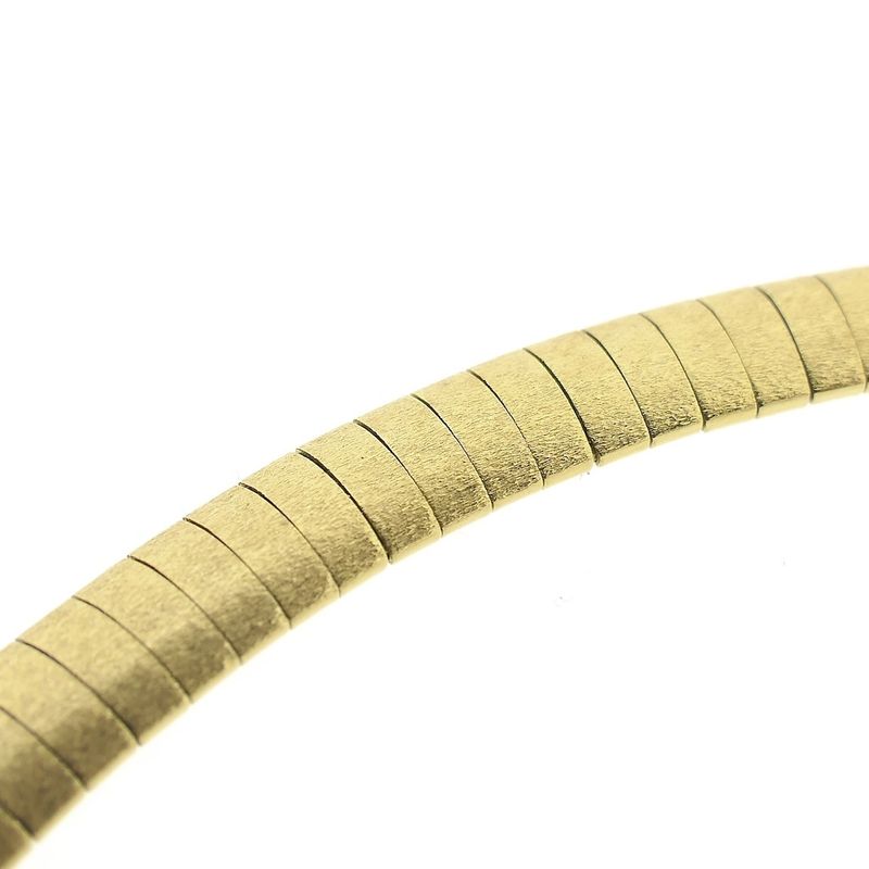 Image 4 of Gold matte Omega link necklace