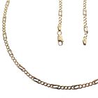 Image 4 of Two-tone gold Figaro link chain.