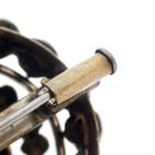 Image 7 of Antique silver brooch set with rose-cut diamonds; 0.14 ct.