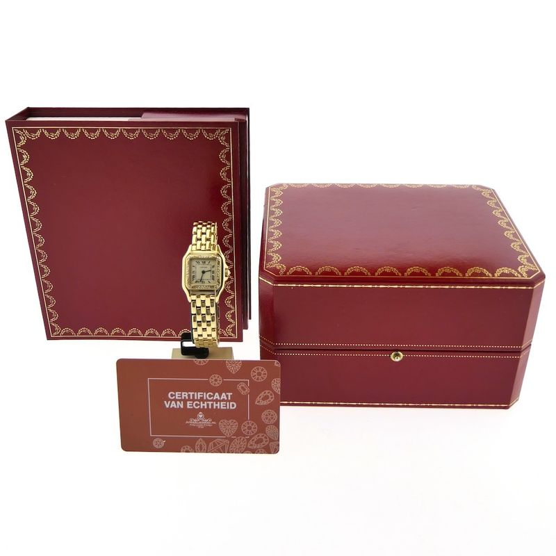 Image 7 of Cartier Panthère; 18k gold ladies' watch with diamonds