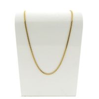 Sturdy gold gourmet link chain | 56 cm