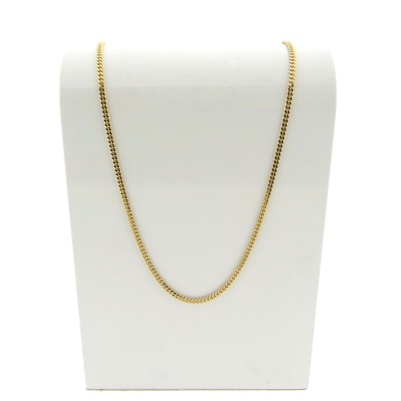 Image 1 of Sturdy gold gourmet link chain | 56 cm