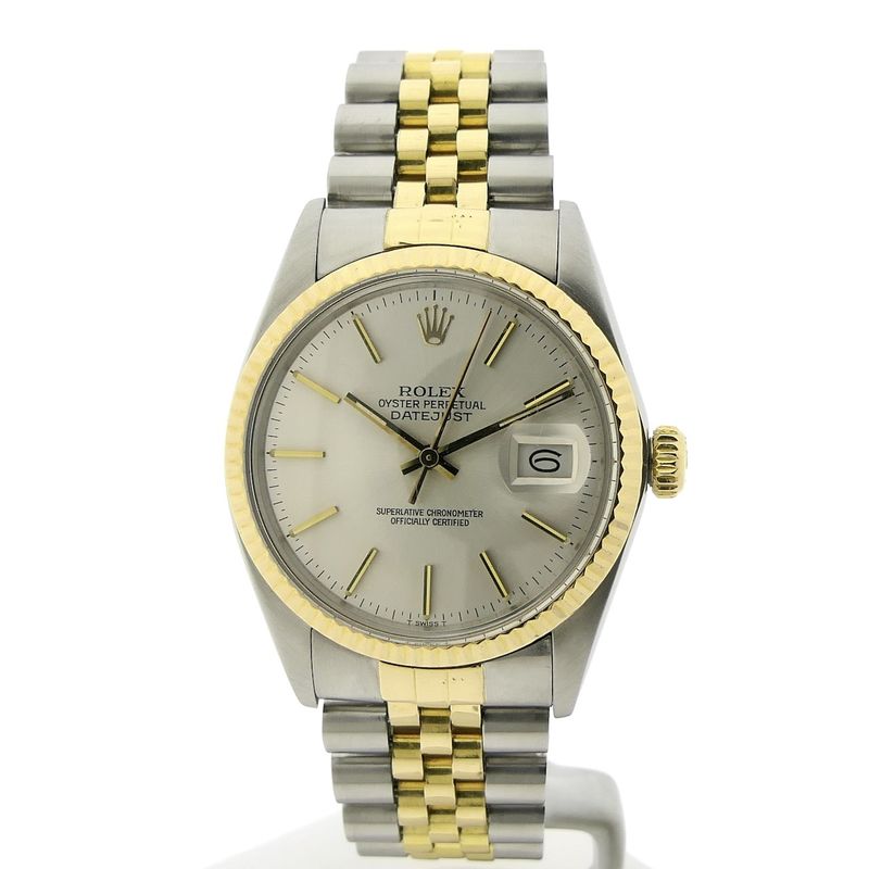 Image 17 of Rolex Datejust 16013; Vintage 18k gold/steel watch