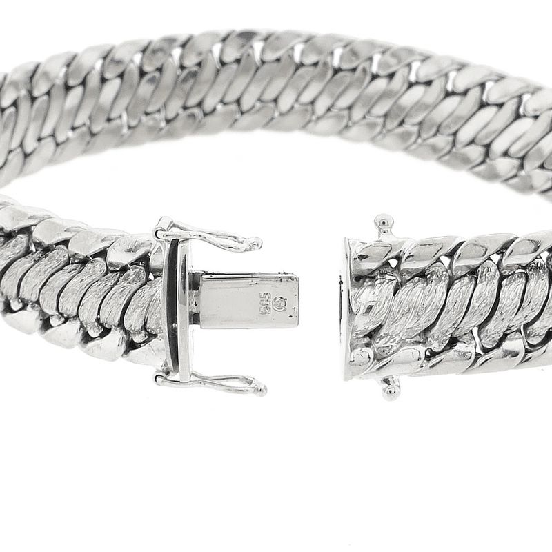 Image 5 of Exclusive white gold French gourmet bracelet | 19.5 cm
