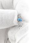 Image 10 of 18K White Gold Pendant with Topaz & Diamonds