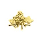 Image 8 of Gold brooch of a bunch of grapes.