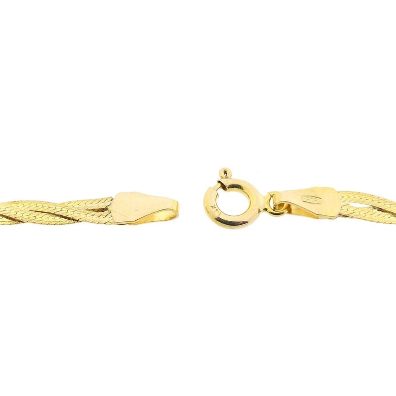 Image 6 of Gold braided fantasy link necklace