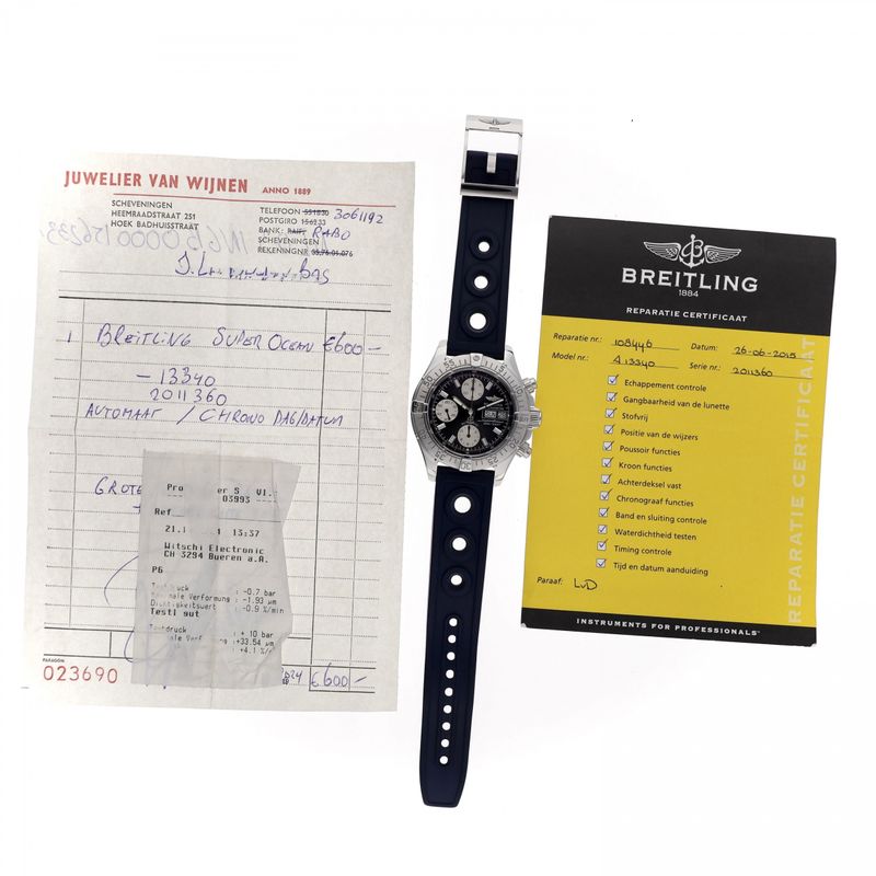 Image 9 of Breitling Chrono Superocean 42mm A13340; Automatic Men's Watch
