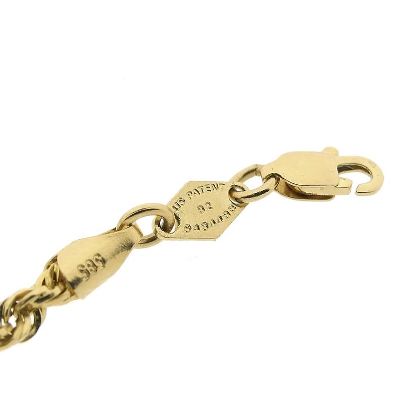 Image 6 of Gold twisted link bracelet | 19 cm