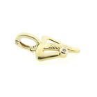 Image 10 of 9 carat abstract pendant with diamond; 0.01 ct.