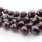 Image 6 of Antique garnet bead necklace with gold clasp