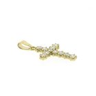 Image 3 of Gold cross pendant with zirconia