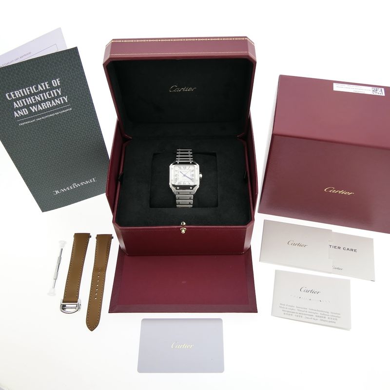 Image 4 of Cartier Santos 'Medium' 4075 WSSA0029; Automatic unisex watch