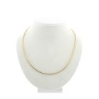Image 1 of Gold round omega link necklace | 46 cm