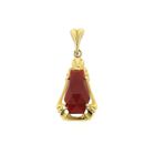 Image 1 of Vintage gold pendant with carnelian