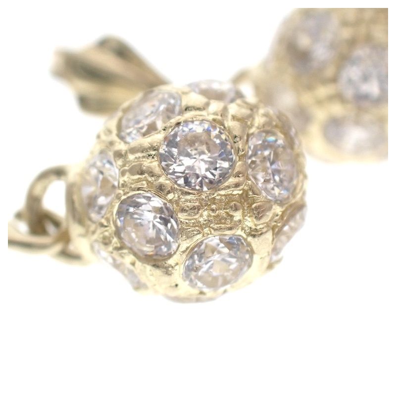 Image 2 of Gold earrings with zirconia stones