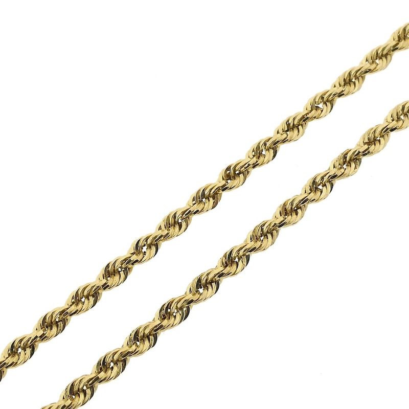 Image 8 of Gold twisted link chain | 45 cm