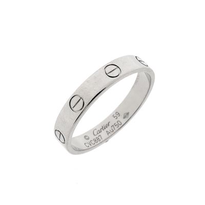 Image 1 of 18 carat white gold ring | Cartier