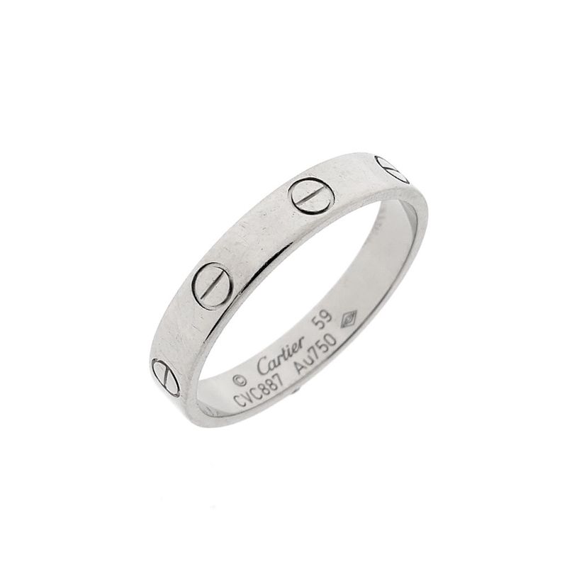 Image 1 of 18 carat white gold ring | Cartier