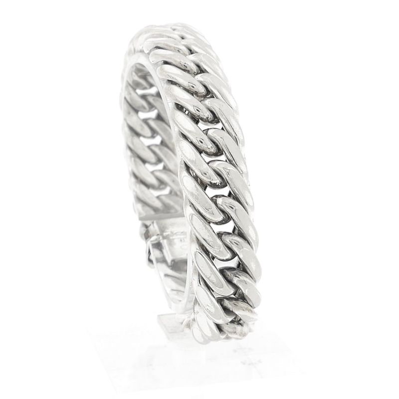 Image 1 of Solid Silver Gourmet Link Bracelet