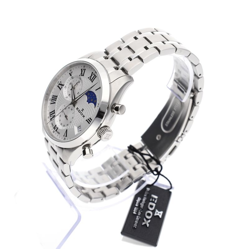 Image 2 of Edox Les Vauberts Moonphase Chronograph 40008-3M-AIN; Men's watch