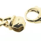 Image 8 of Two-tone gold gourmet link bracelet with diamonds