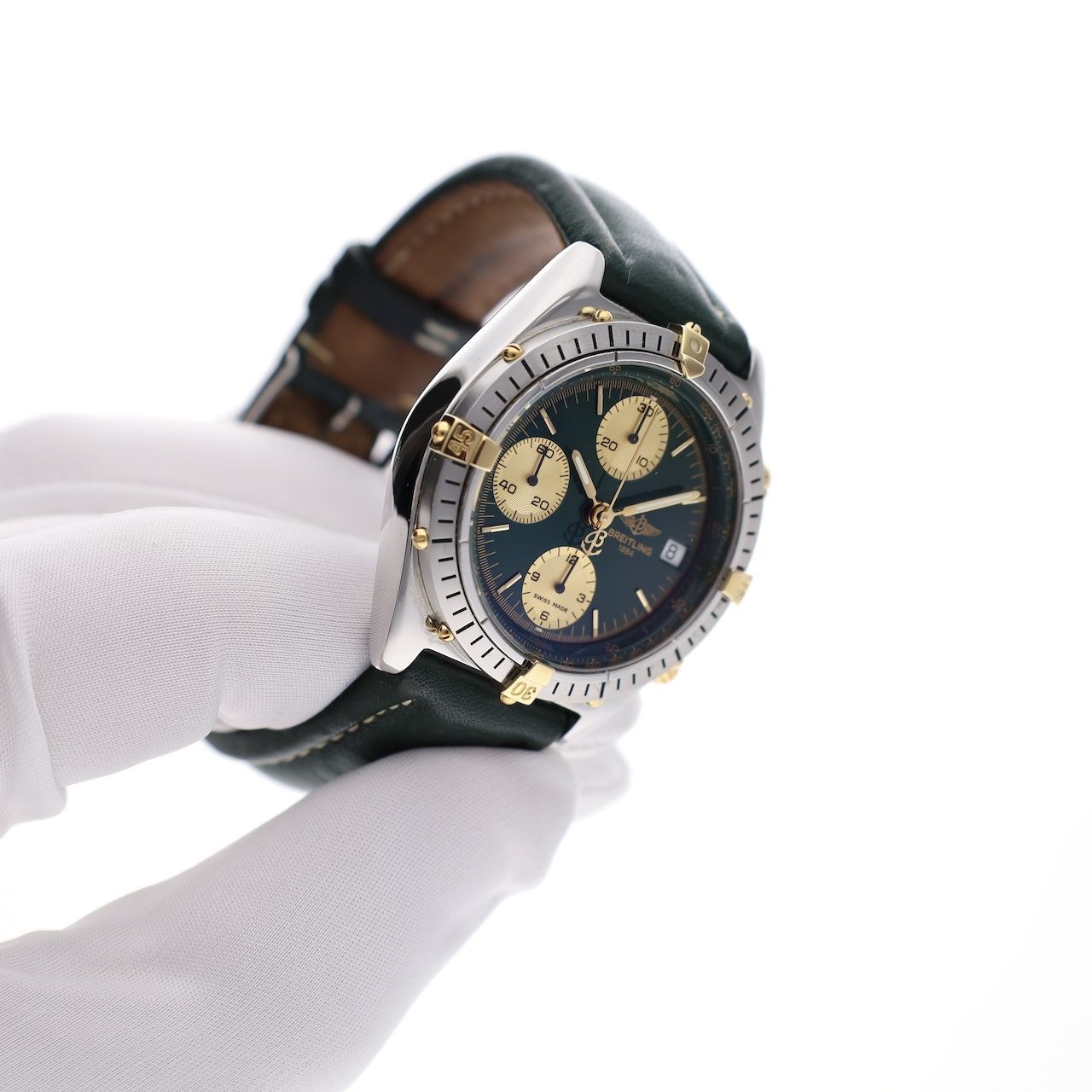 Breitling Chronomat Chronograph 'Racing Green' B13048 | Juweelwinkel.n
