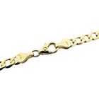 Image 3 of Gold flat/wide gourmet link chain