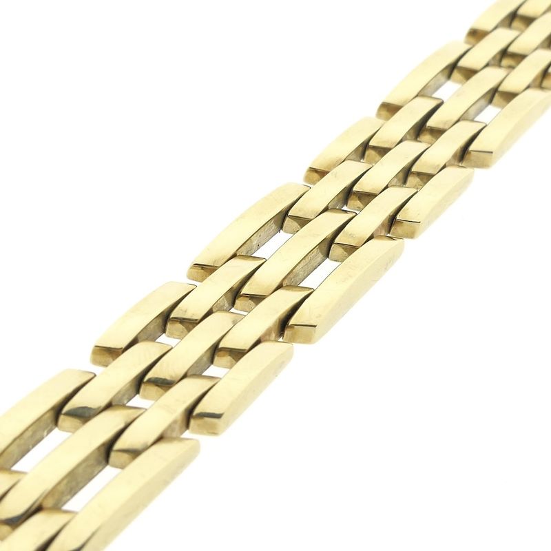 Image 7 of Gold Bismarck link bracelet
