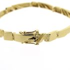 Image 7 of Gold raw link bracelet; Riitta Hakala | 18.5 cm