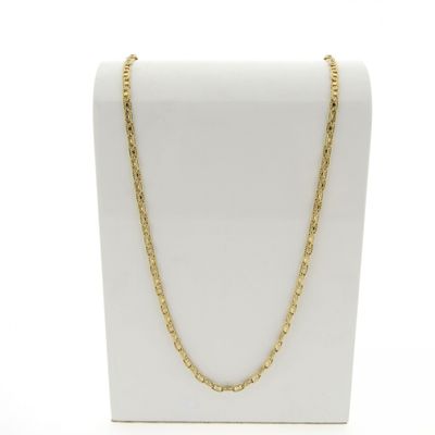 Image 1 of Gold navy link necklace; men | 59.5 cm