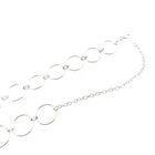 Image 8 of Silver link chain with rings | 42 cm