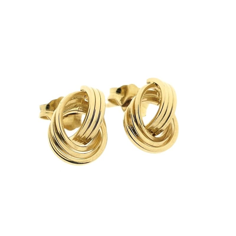Image 7 of Gold stud earrings as a button