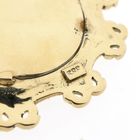 Image 8 of Vintage gold pendant/brooch with painted portrait and diamond 0.010 ct.