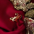 Image 2 of Gold letter brooch; letter H | Vintage