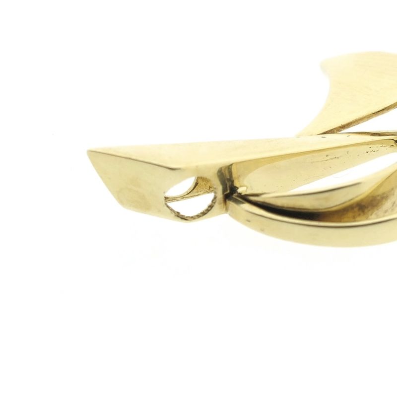 Image 6 of Gold abstract pendant with zirconia