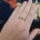 Image 4 of Gold solitaire ring with diamond; 0.17 ct.