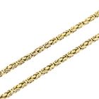 Image 6 of Gold square king link necklace | 62 cm