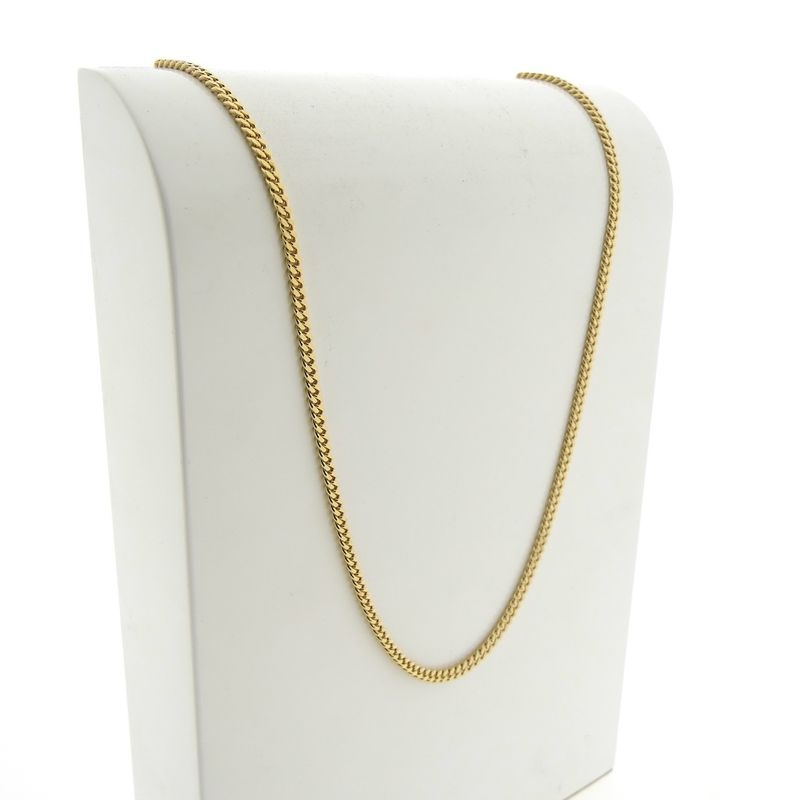 Image 3 of Sturdy gold gourmet link chain | 56 cm