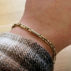 Image 7 of Two-tone gold Monte Carlo link bracelet