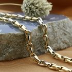 Image 10 of Two-tone gold fantasy link necklace