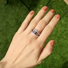 Image 3 of 18-karat white gold ring | Sapphire & Diamond 0.28 ct.