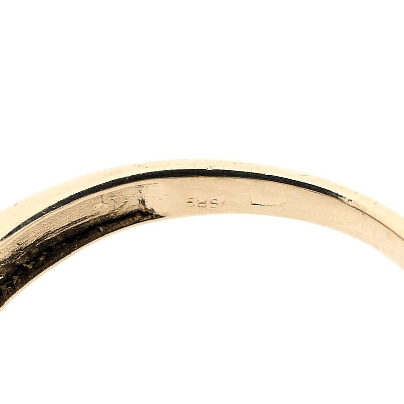 Image 5 of Gold ring with zirconia