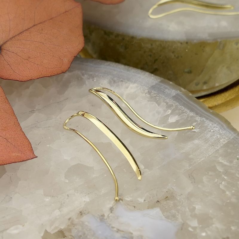 Image 2 of Vintage gold earrings