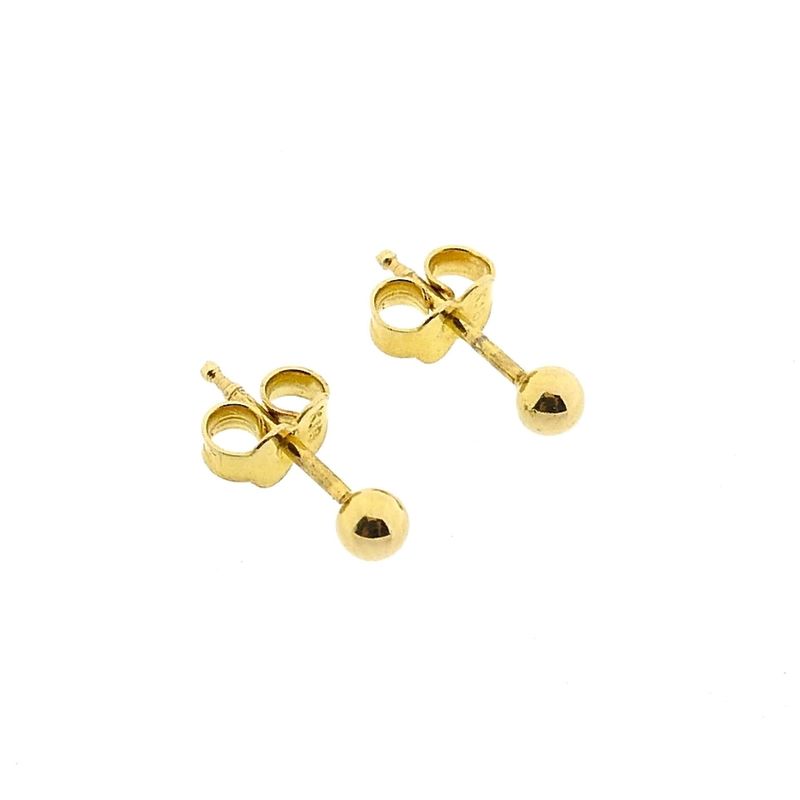 Image 8 of 18 Krt. Vintage Gold Stud Earrings